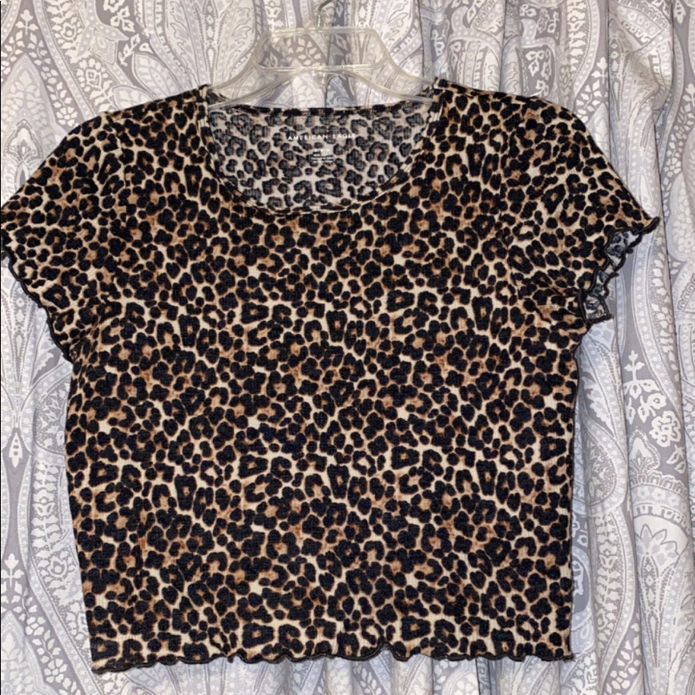 leopard crop top